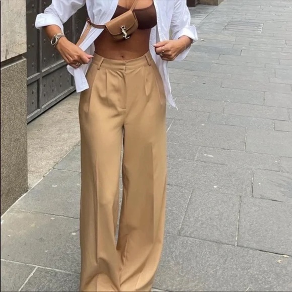 ZARA | Wide Leg High Waisted Trouser - Picture 14 of 16